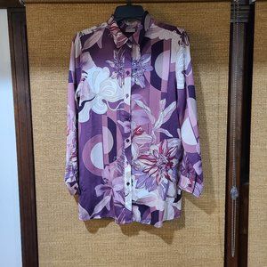 Chico's Floral Button Down